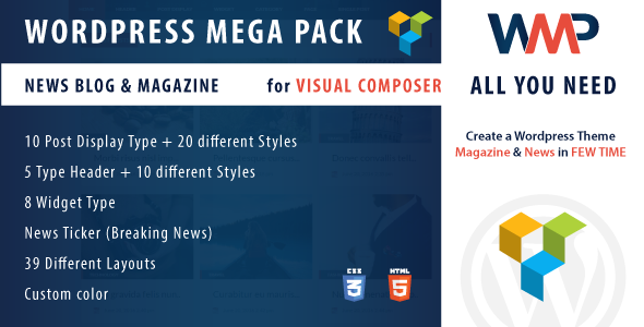 WordPress Mega Pack for Visual Composer